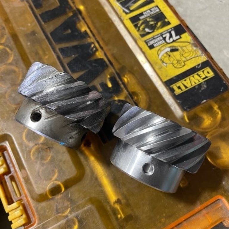 SilverbackMach's tweet photo. This HACO press breaks depth stop adjustment gears were worn out, got them replaced, and got it recalibrated!🦍🔧🇺🇸

#silverbackmachine #punchpress #metalfab #pressbrake #ironworker #welding #metalfabrication #plasmacutting #steelfabrication #machineshop #shearblade #plateroll https://t.co/YK0cQxfa3P