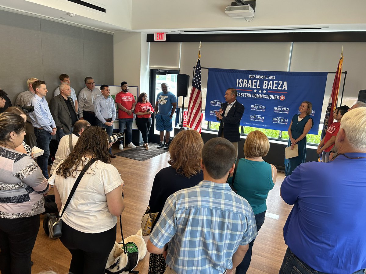 MikeLKehoe's tweet photo. Proud to support my friend @IsraelBaezaMO in his re-election for Pettis County Eastern Commissioner this afternoon in Sedalia. 🇺🇸 https://t.co/DlmLwzn7r1