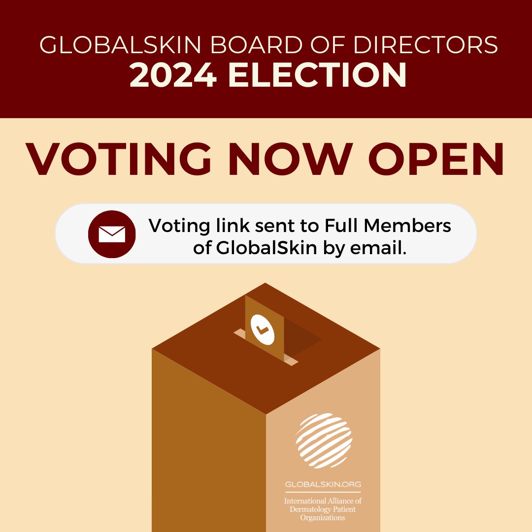 IADPO's tweet image. Voting for the GlobalSkin Board of Directors Election is now open. 

Full members of GlobalSkin can find the voting link in their email inbox. Cast your vote before June 18. 

#GlobalSkin #BoardElection #CastYourVote