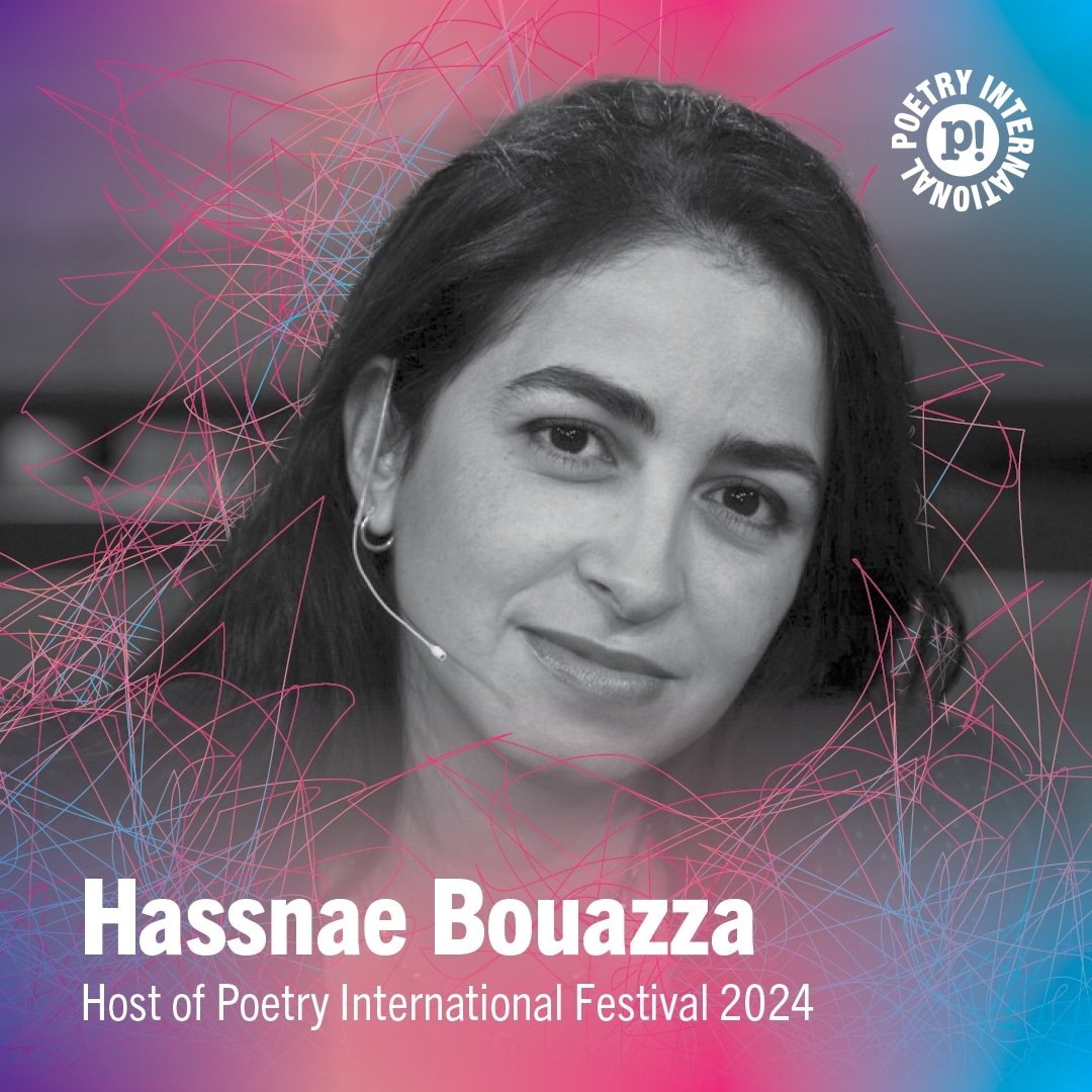 🚨Meet the festival hosts🚨

🎤Hassnae Bouazza🎤

🗓️Hassnae will be hosting on Sunday, 9th of June, at the Poetry International Festival! 

👀Festival timetables and info here: poetryinternational.com/en/festival/fe…
🎟️Get your festival tickets here: lnkd.in/ePj3QneA