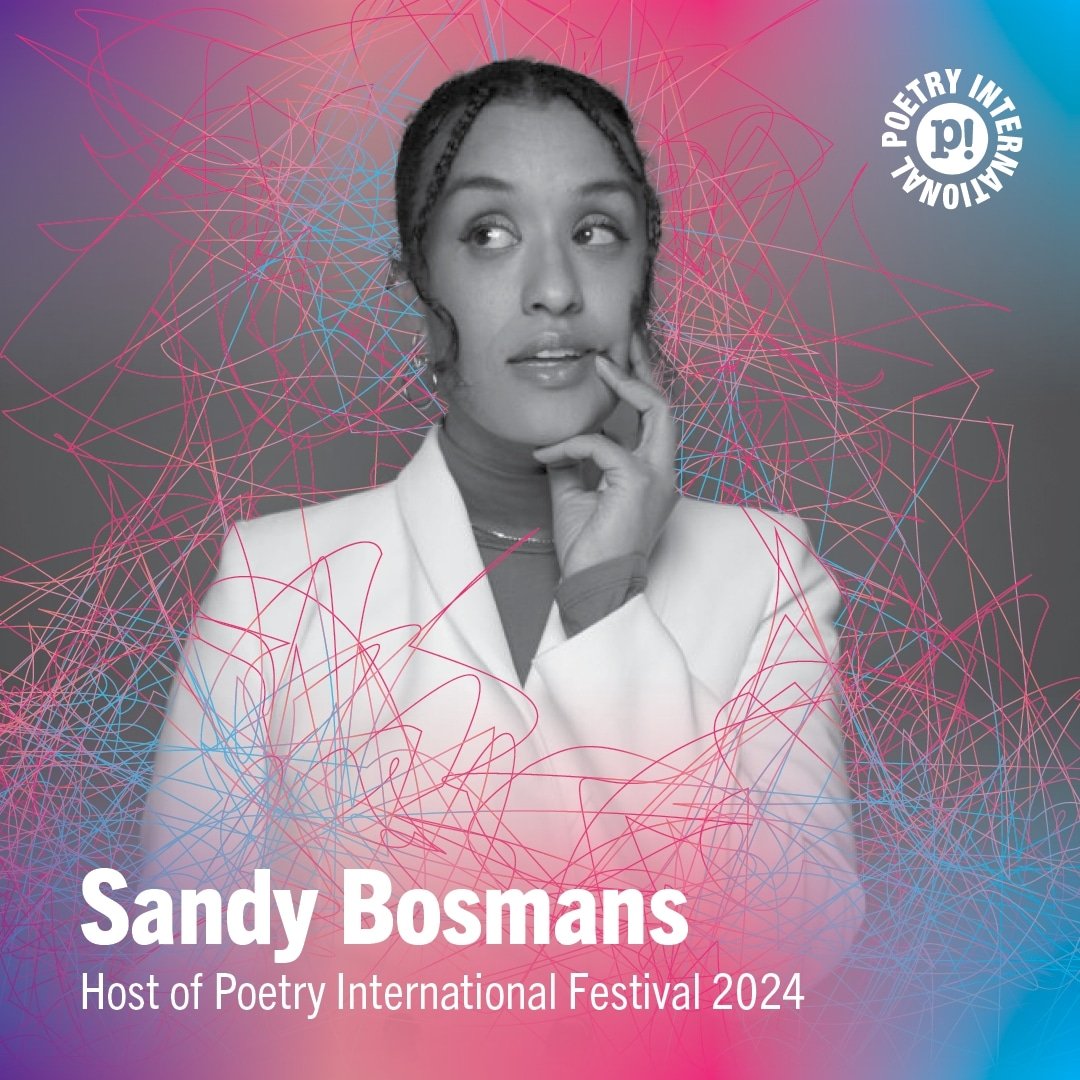 🚨Meet the festival hosts🚨

🎤Sandy Bosmans🎤

🗓️Sandy will be hosting on Sunday, 9th of June, at the Poetry International Festival! 

👀Festival timetables and info here: poetryinternational.com/en/festival/fe…
🎟️Get your festival tickets here: lnkd.in/ePj3QneA