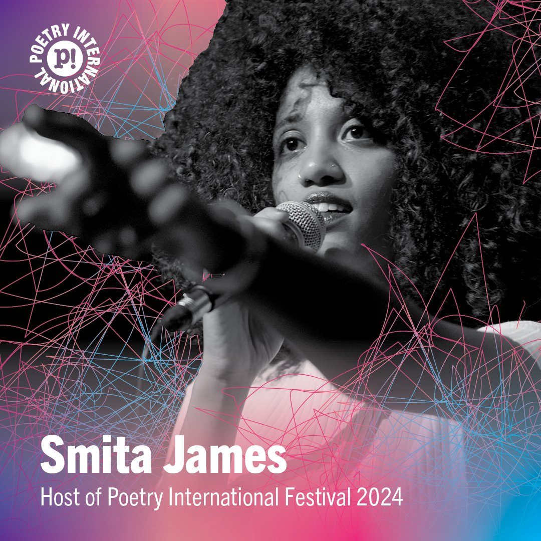 🚨Meet the festival hosts🚨

🎤Smita James🎤

🗓️Smita will be hosting on Friday, 7th of June and Saturday, 8th of June, at the Poetry International Festival! 

👀Festival timetables and info here: poetryinternational.com/en/festival/fe…
🎟️Get your festival tickets here: lnkd.in/ePj3QneA