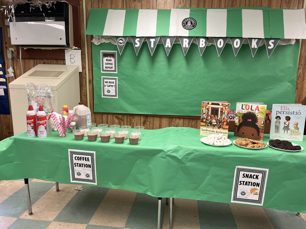 _msavalos's tweet photo. Kicked off the last week of school with a Starbooks book tasting activity ☕️📖 https://t.co/k8kh5ErjWO