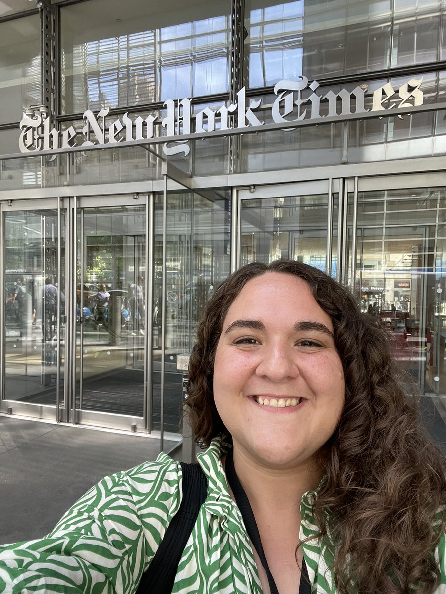 Annie Aguiar (@annabelaguiar) on Twitter photo Day one is in the books! ✅
Very excited to start my time as an NYT reporting fellow on the Culture desk!
📥Send story tips/ideas on anything and everything in the arts to annie.aguiar@nytimes.com! Day one is in the books! ✅
Very excited to start my time as an NYT reporting fellow on the Culture desk!
📥Send story tips/ideas on anything and everything in the arts to annie.aguiar@nytimes.com!