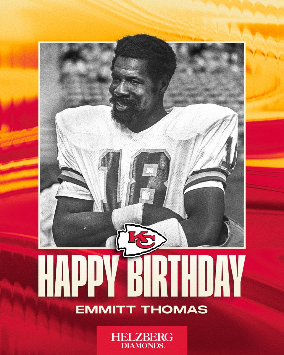 Chiefs Kingdom, help us wish our all-time interception leader, Emmitt Thomas, a Happy Birthday 🎂