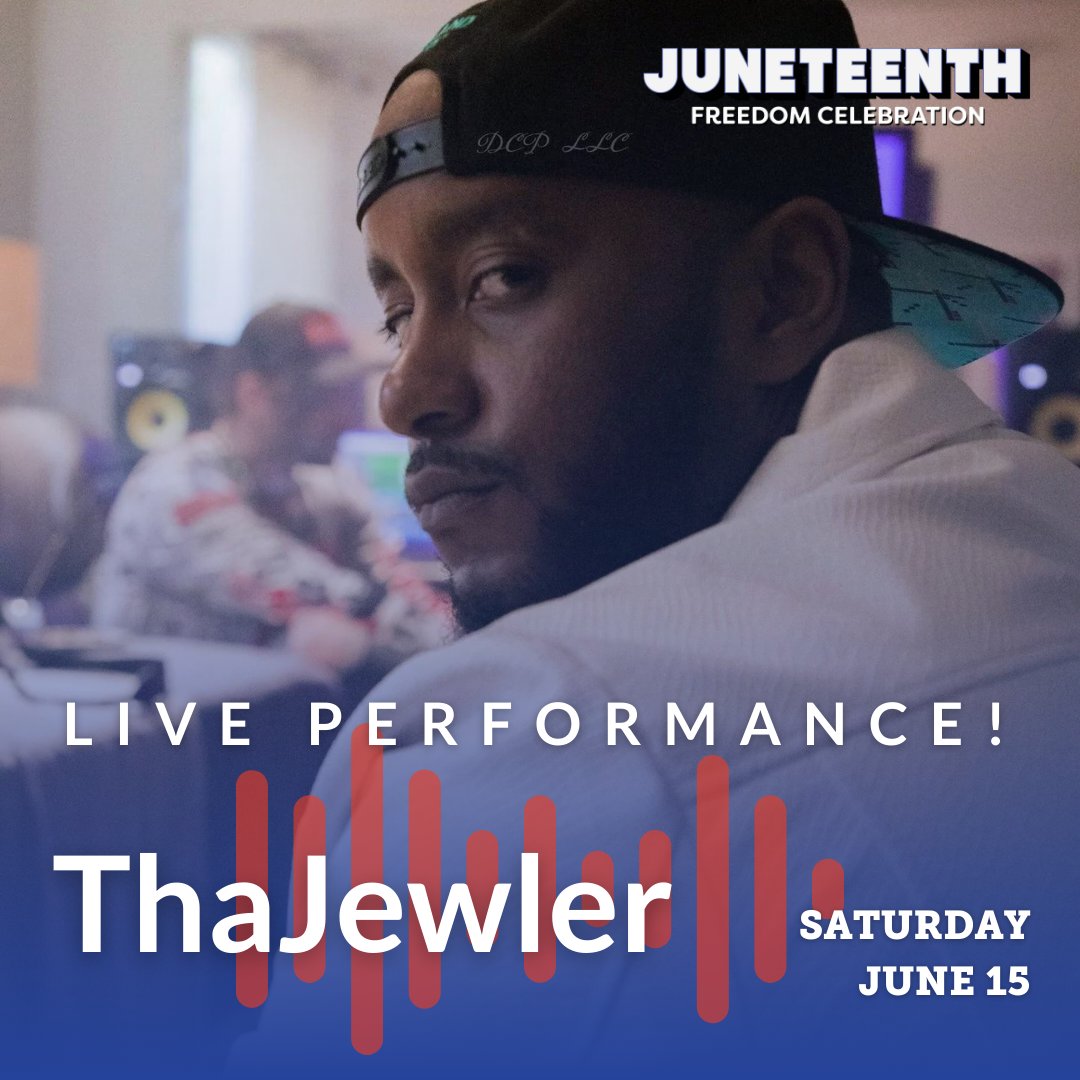 Join us in celebrating freedom and unity with Tha Jewler, bringing his incredible DJ skills to our Juneteenth Freedom Celebration event.

See him on June 15 @ Esther Short Park.

#jfcvancouverwa24 #Juneteenth2024 #vancouverwa #JuneteenthFreedomCelebration