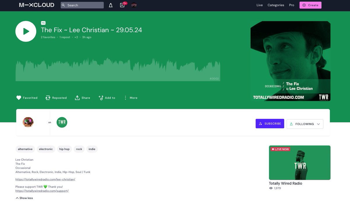 leechristian69's tweet photo. For 4 hours of the best alternative and underground music listen to The Fix at:

https://t.co/XFknNELcRs

#NewMusic #newmusic2024 #newmusic #NewMusicPeople #NewMusic2024 #radio #listen #underground #indieartist #indiemusic #indiemusicians #IndependentArtist #alternative #diy #alt https://t.co/RkleniVcs9