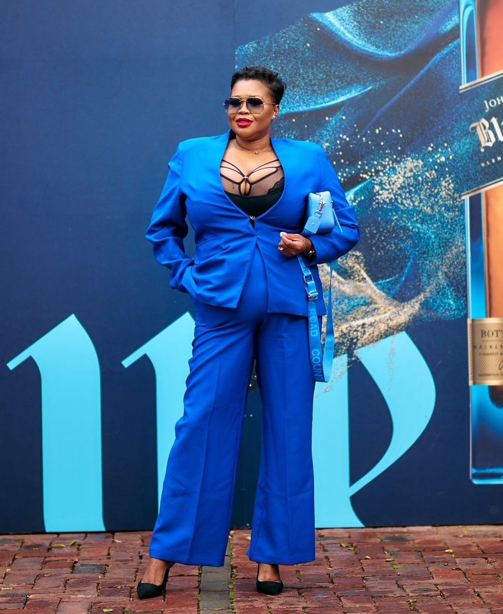 Mbali Sibeko at the Johnnie Walker Blue Label exclusive polo.