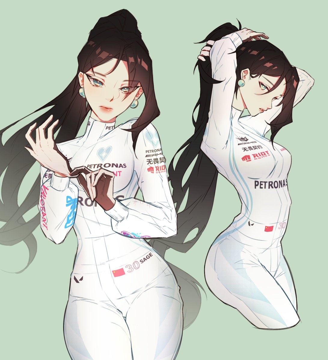 #sage x #f1 #mercedes 💚💙🛞