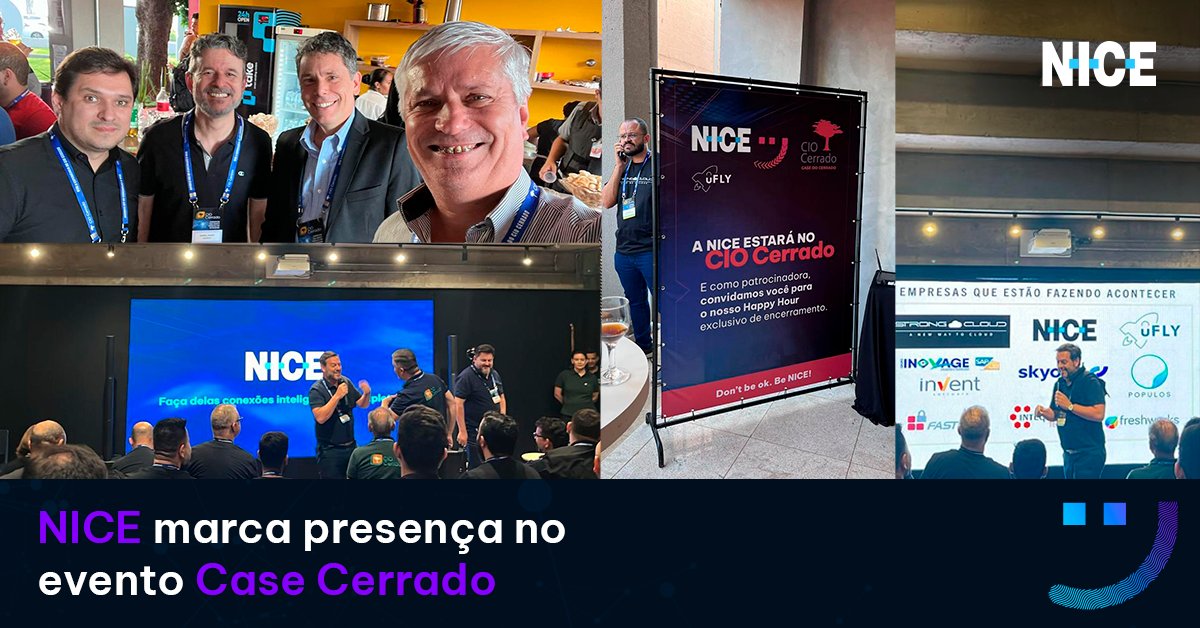 NICESystems_BR's tweet photo. No dia 17 de maio, a NICE marcou presença no Case do Cerrado, promovido pelo CIO Cerrado, realizado em Goiânia (GO). Na oportunidade, André Fernandes, Diretor de Pré-Vendas para a América Latina, apresentou as inovações do CXone.

#CX #NICE #CXone https://t.co/H8XzIP6lTO