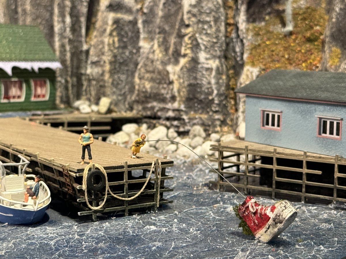 Getting ready to kick summer into high gear! ☀️👟🎣  What summer activity are you looking forward to most?  #Summer #Fishing #LittleCanada #MiniatureWorld #fun