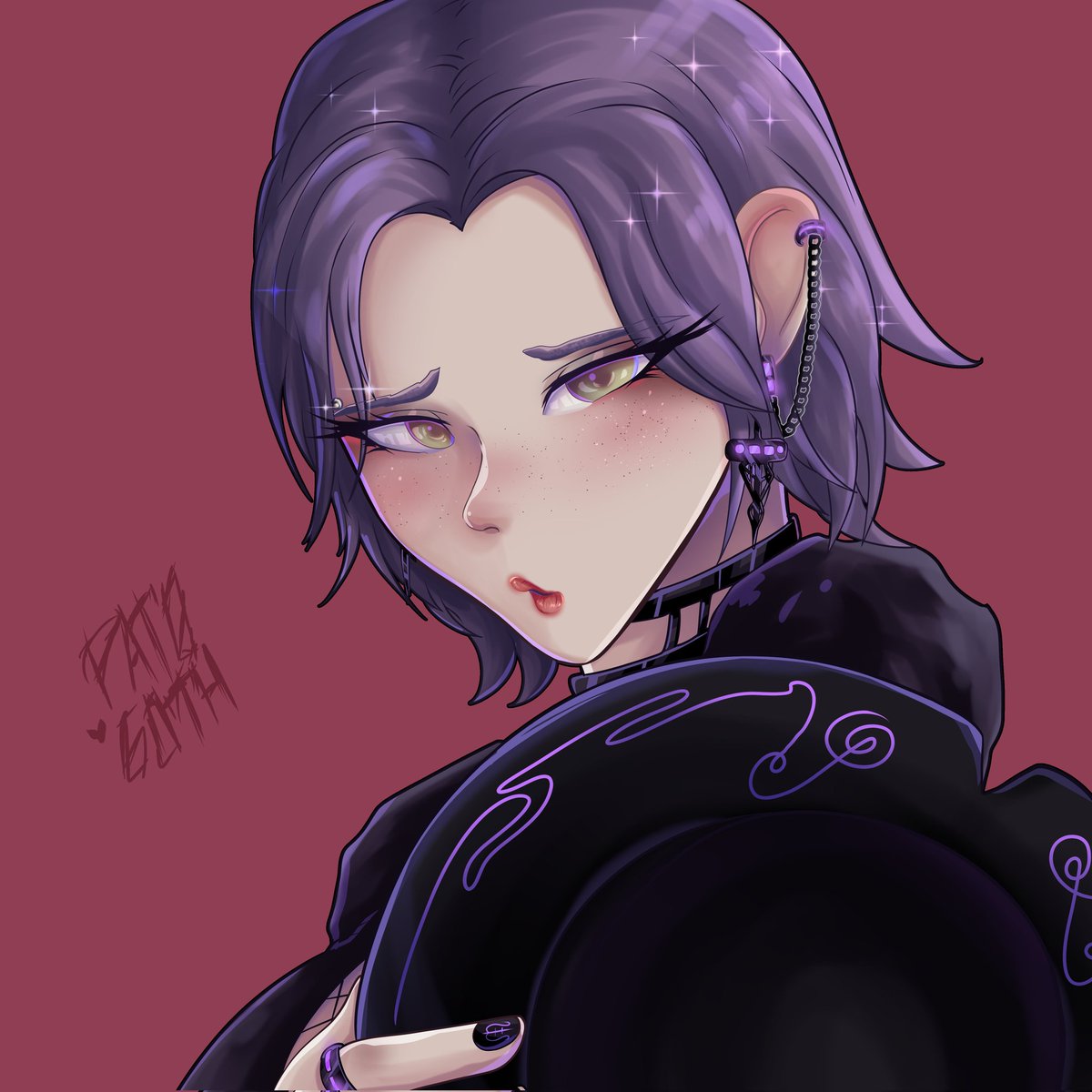 Pato_GSlayer's tweet photo. Maga, Oc Ajena 🖤💜
Gracias a la persona que me prestó este Oc
Quedó fina, su rostro es más alargado se ve joven-adulta, adultecente xd
#art
#gothgirl #gothicgirls #gothic #gothart #gothartist #goth #fantasyart #fyp #digital #drawcomission #dibujodigital #dibujo #draw #artist https://t.co/JXWurnK14v