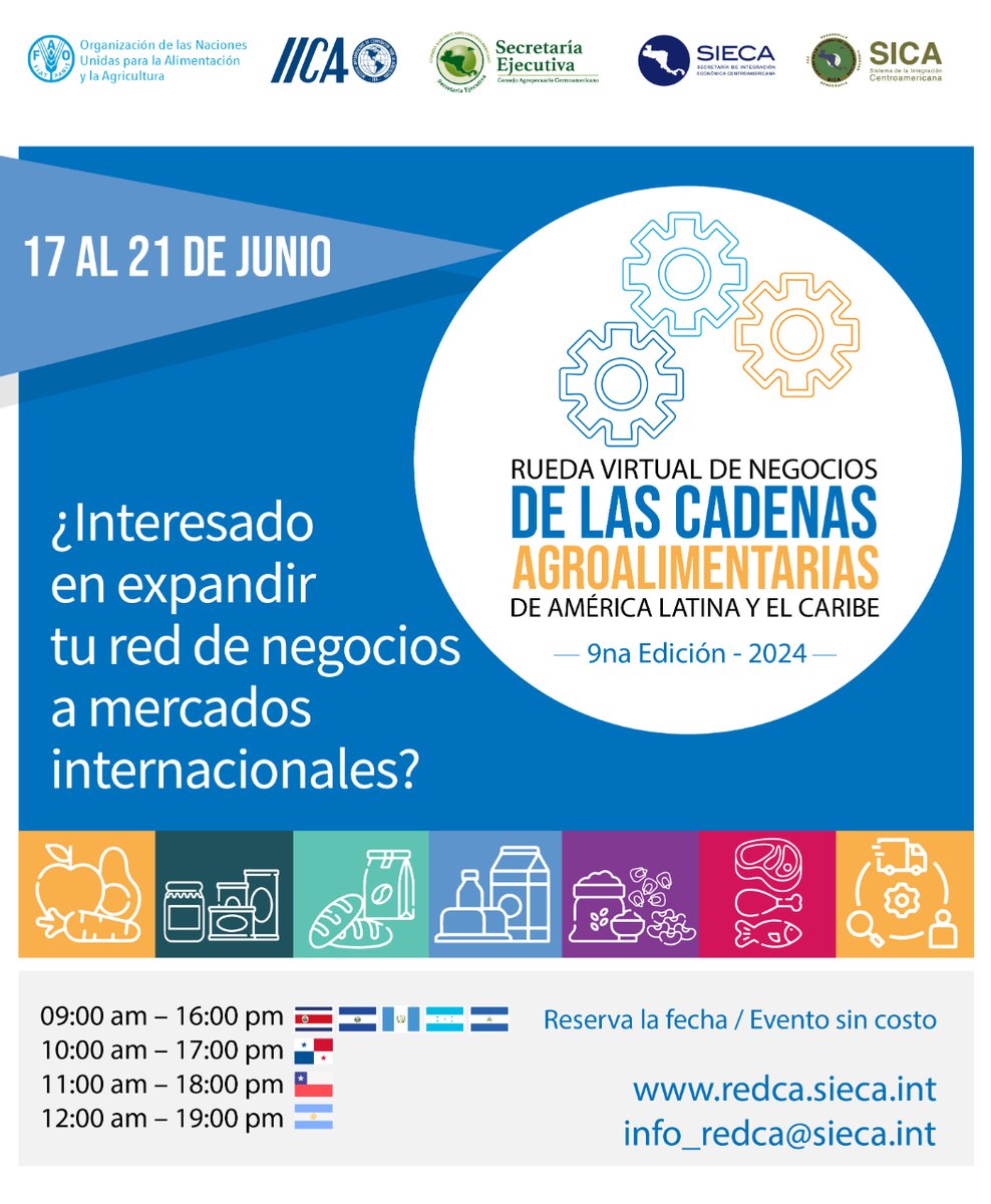 📢Te invitamos a participar en la novena edición de la Rueda virtual de negocios de las Cadenas Agroalimentarias de América Latina y El Caribe.