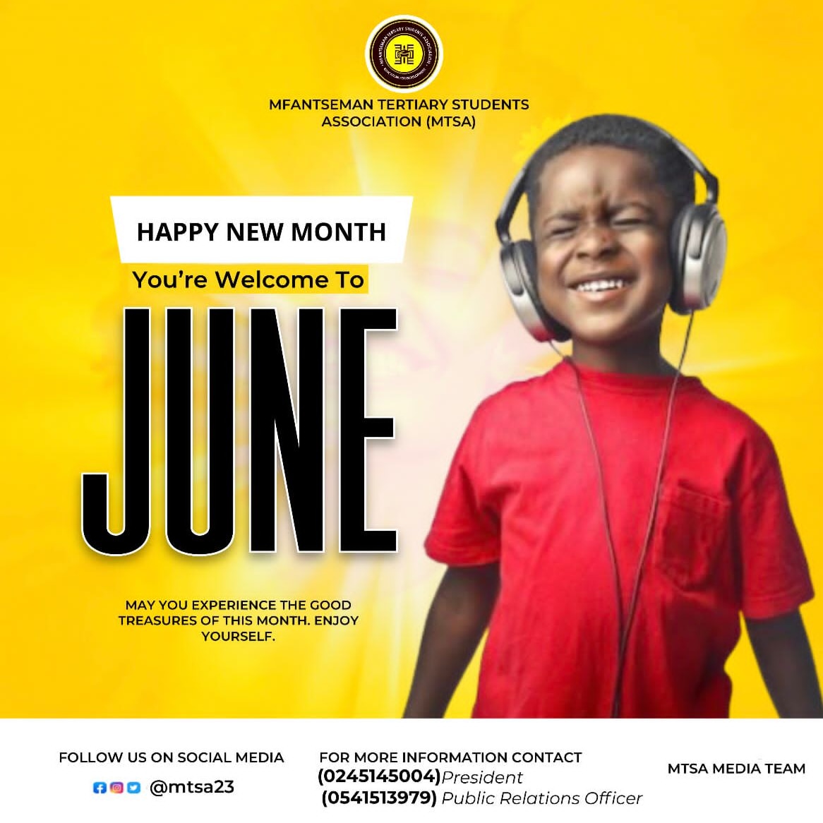 mtsa23_'s tweet photo. Happy New Month
#mtsa 🔥 #educationfordevelopment #captainsmart  
#onuatv&amp;fm @followers @captainsmartofficial @followers #newmonth #happynewmonth https://t.co/lYkbdZnJIt