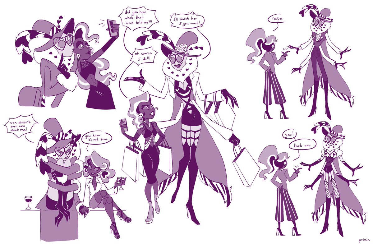 Pomidorkina_'s tweet photo. I'm starving for their interactions 📱🦋

#HazbinHotel #HazbinHotelVelvette #HazbinHotelValentino https://t.co/fCC56wAYeJ
