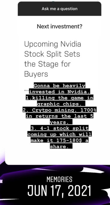 Been in $NVDA since the split in 2021! What a ride it&rsquo;s been! 🚀🚀 https://t.co/e6HxjERl7s<a href="/tag/hurricanhillary"class="tags"><span>#hurricanhillary</span></a>