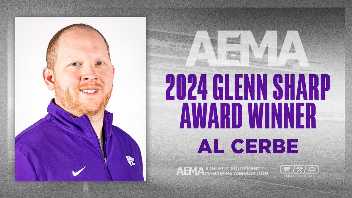 KStateFB's tweet photo. Congrats to Cerbe for winning the Glenn Sharp Award from @AEMA_74 👏

📄 https://t.co/ALZBUzJ3d7 https://t.co/6j75xxOdkK
