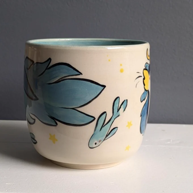 A water dragon cup  