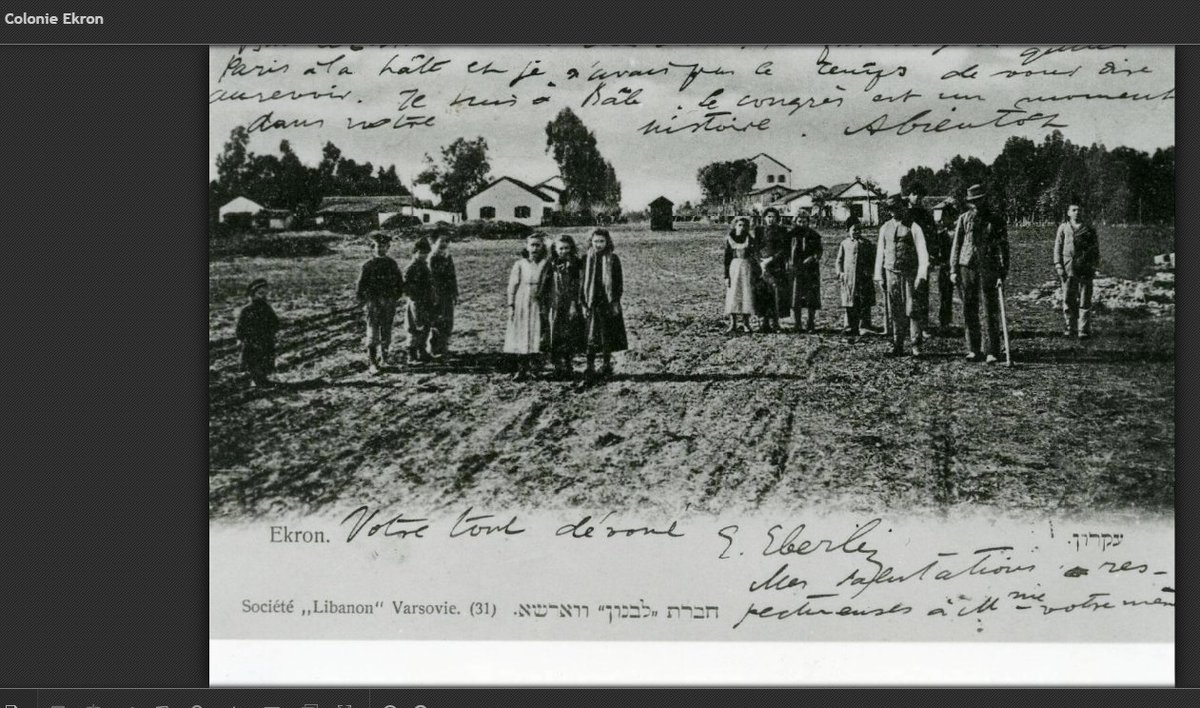 ArchimbaudGang's tweet photo. 1903 👇
Photo des premiers "migrants Rothschild" venus de Russie 🇷🇺 et installés dans la toute première colonie Rothschild, la colonie #Ekron https://t.co/n6cz1pj4QV