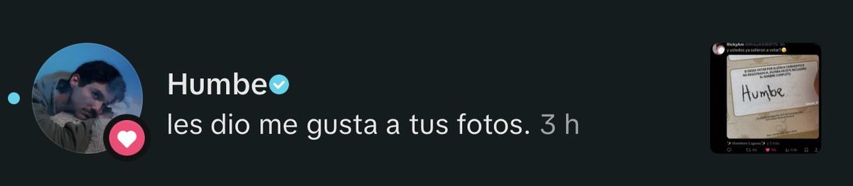 rickyam_'s tweet photo. ya lo vió mi íntimo @humberdz 😘 https://t.co/bBHpY5khNN