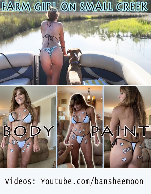 Fun videos posted and coming. Visit Banshee Moon! #pontoon #bodypaint #bodypainting https://t.co/NLX8ipiooQ and<a href="/tag/bodypaint"class="tags"><span>#bodypaint</span></a><a href="/tag/bodypainting"class="tags"><span>#bodypainting</span></a><a href="/tag/pontoon"class="tags"><span>#pontoon</span></a>