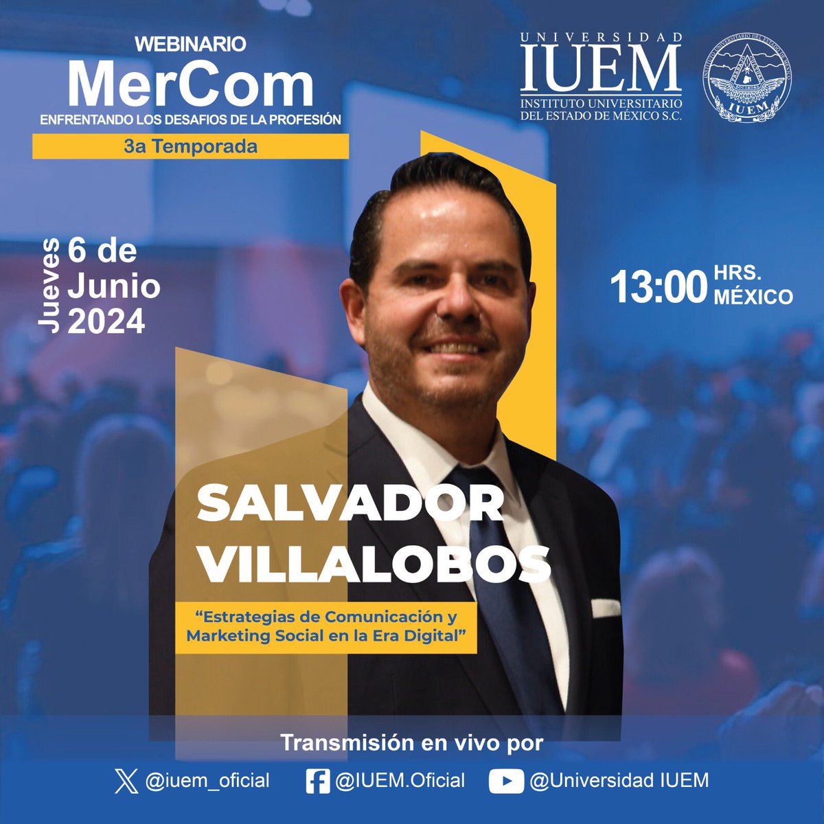 🚀 ¡Salvador Villalobos <a href="/SalvadorConsejo/">Salvador Villalobos</a>, Presidente Ejecutivo del  <a href="/ConsejoCC/">Consejo Comunicación</a>, arriba al #MerCom2024! 👏🏼 Impulsor de reconocidas iniciativas en las que han participado grandes empresas. Experto en el uso de herramientas de comunicación, publicidad  y #RRPP. ¡Agenda la fecha! ✅
