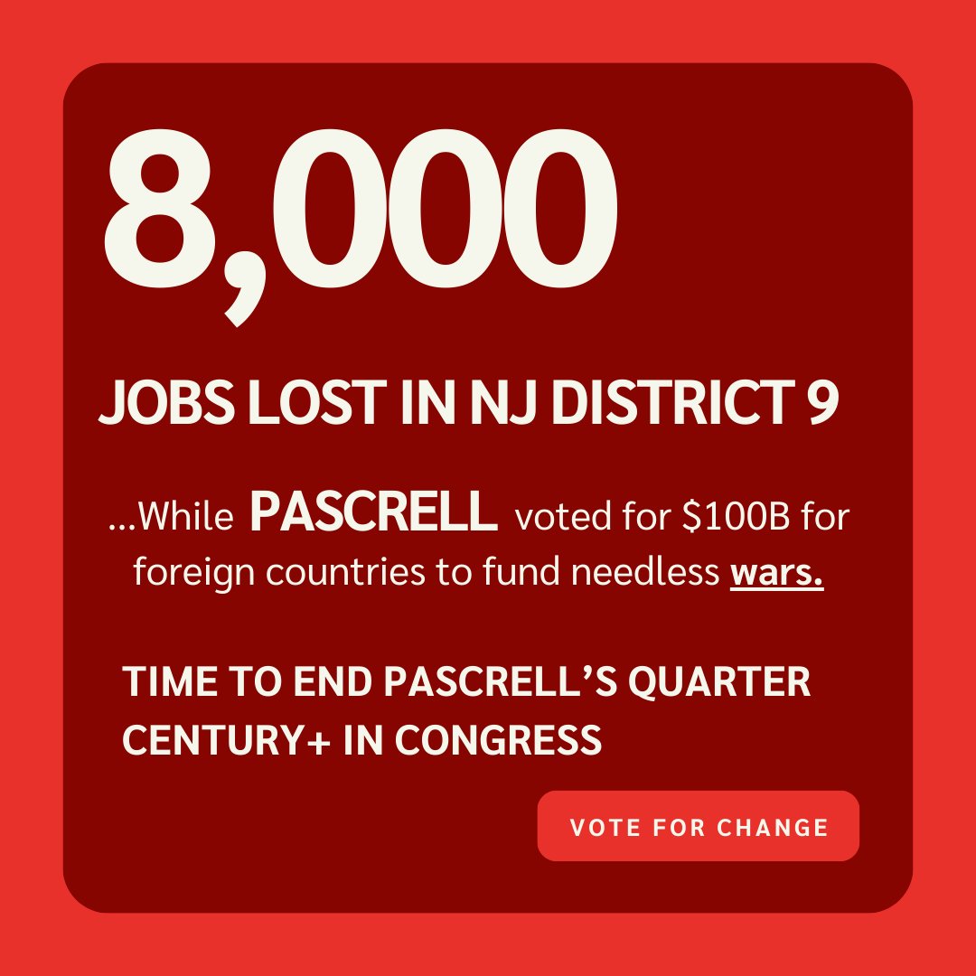 MK4Congress's tweet photo. Pascrell's priorities? Funding needless wars over providing for his own district. It's time to question Pascrell's leadership. Vote for your community -- Vote Khairullah NOW.

#khairullahforcongress #gaza #propeace #palestine #vote #votenow https://t.co/ihFgXSXg7f