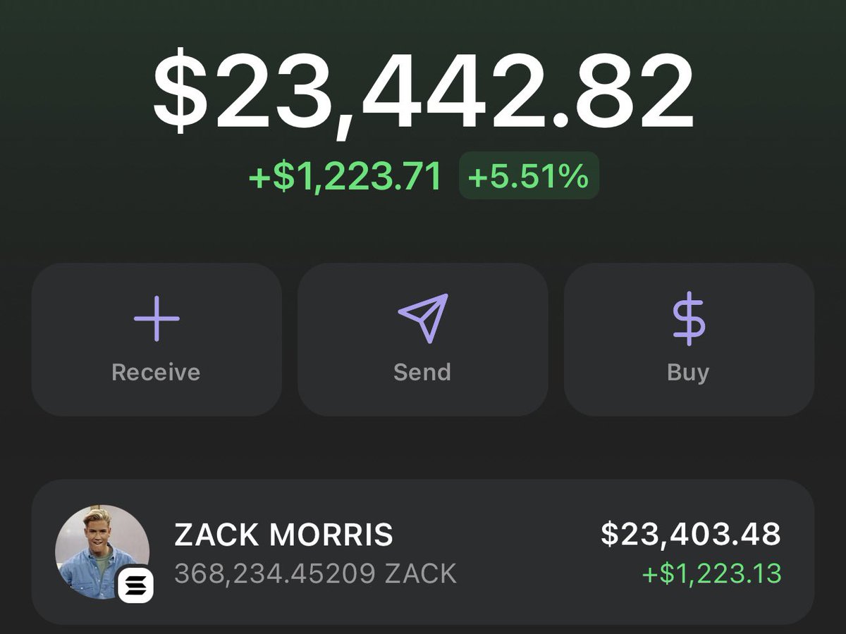 RyderBMX's tweet photo. @MrZackMorris @ZackMorrisSOL The only coin to own. Hold for the gold 🦍 https://t.co/S9AvXV7ClK