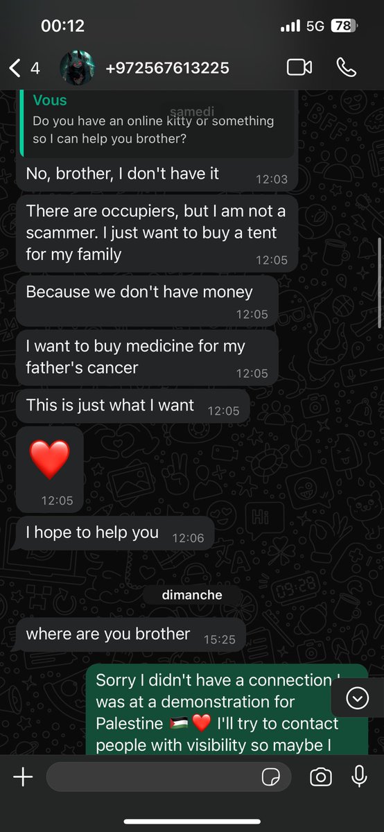 NoCom2enTQLF's tweet image. Qui sait comment créer une cagnotte et la partager pour qu'elle fasse énormément de stats ? SVP venez en DM c'est urgent. (Quelqu'un avec de la visibilité). Je parle actuellement avec un jeune qui a besoin d'argent pour son père atteint d'un cancer résident à Gaza. Je recherche…