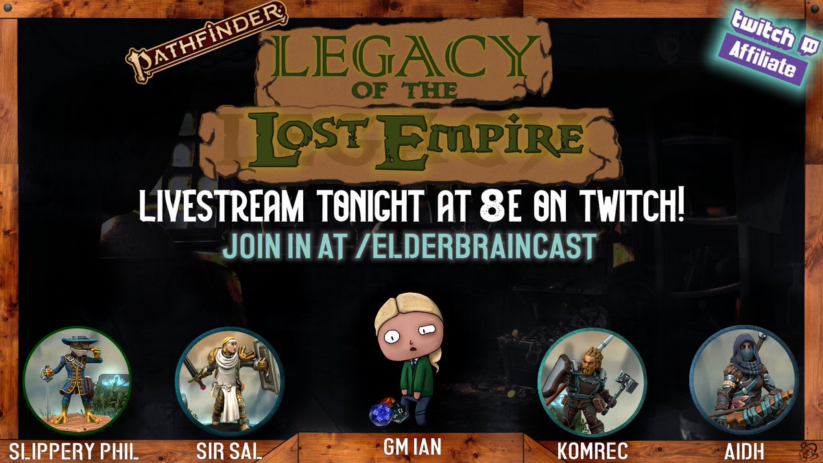 EldritchCreates's tweet photo. Join us LIVE tonight at 8/E for some #pathfinder2e #livestream!
#ttrpg #actualplay #smallstreamer #twitch #twitchaffiliate #canadianstreamer https://t.co/yawEuJOj8y