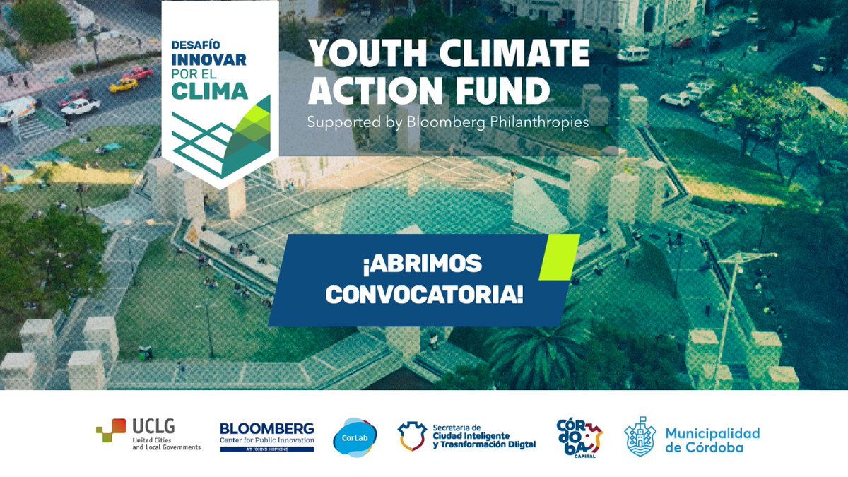 🌐 Abre convocatoria para el “Desafío Innovar por el Clima”.

👉🏽 La iniciativa busca impulsar la implementación de soluciones innovadoras para combatir los nuevos desafíos del cambio climático en la ciudad.

Se reciben postulaciones hasta el 7 de julio 📲 cordoba.gob.ar/abre-convocato…