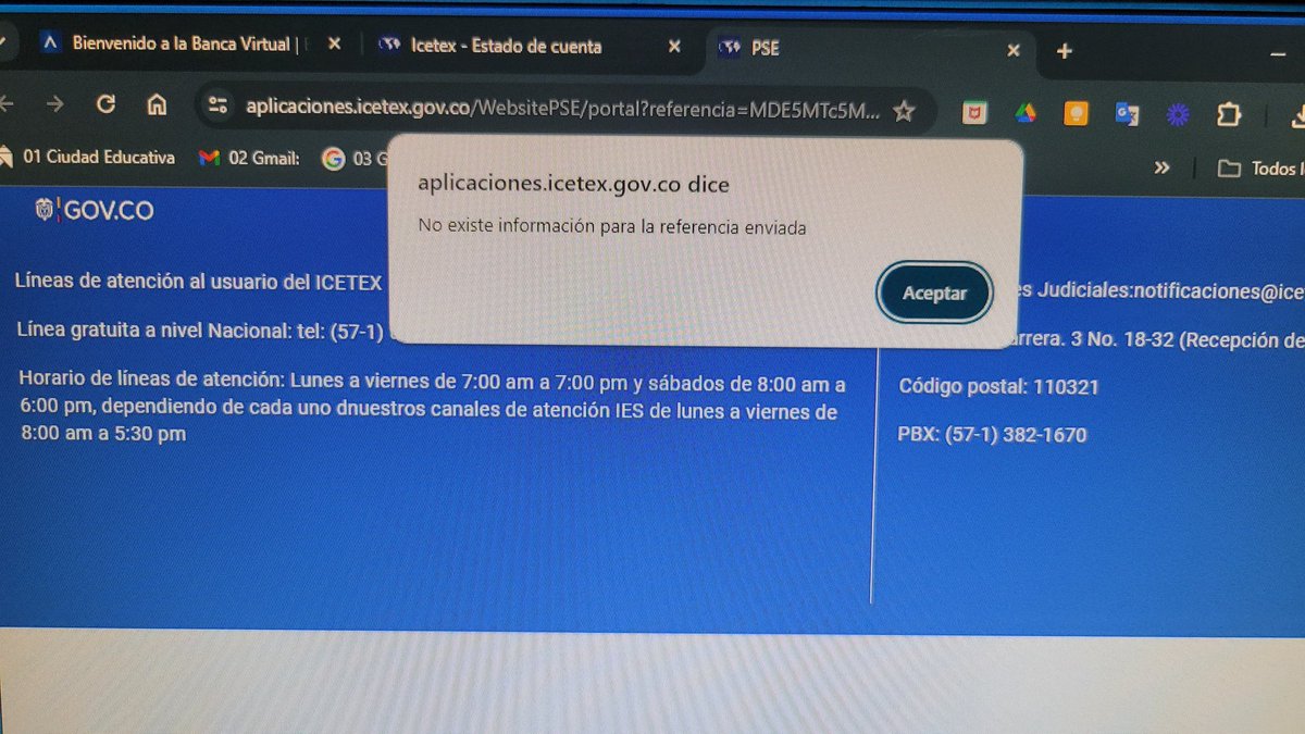 hernanperilla's tweet photo. @ICETEX problemas para hacer pagos por PSE, por favor verificar la plataforma https://t.co/Q84KYgnMcX