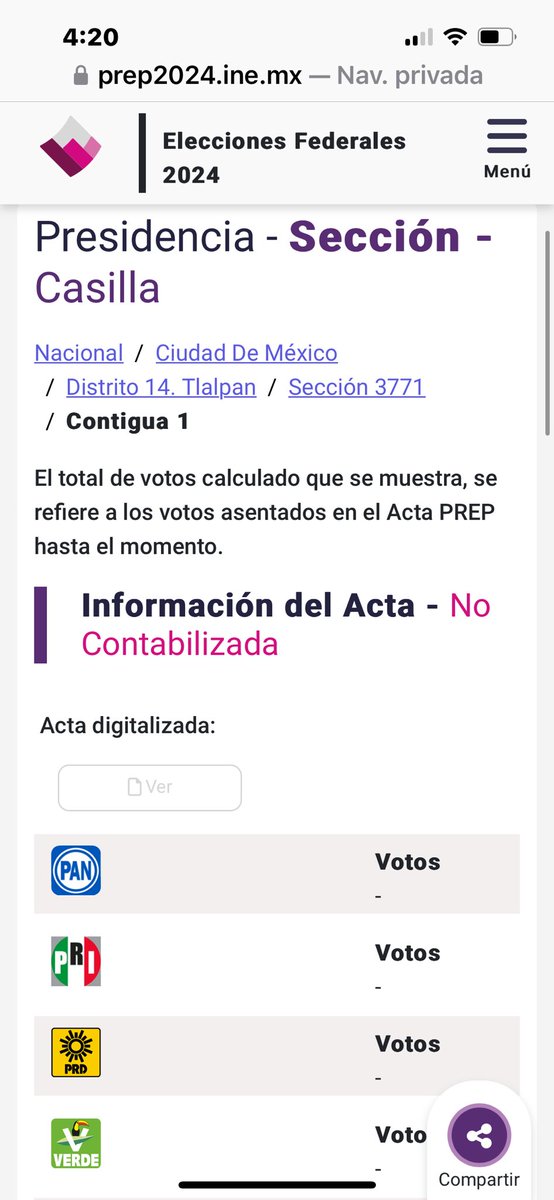 JPAlGd's tweet photo. En la casilla de la sección 3771 de Tlalpan, una de las dos casillas no fue contabilizada.

Y en ella la oposición ganaba abrumadoramente. https://t.co/eZYStJ2Oa6