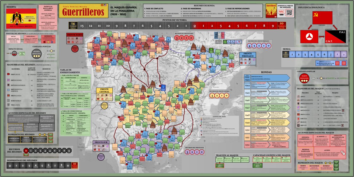 Este viernes y sábado por las tardes estaré en las Vassal Forever #CVF24 (organizadas por <a href="/CirculoIsengard/">CirculoIsengard</a>, <a href="/EspineteWargame/">Espinete Wargamero</a> y la UAH) haciendo demos del ⛰️GUERRILLEROS, juego en fase de P500 de <a href="/NACWargames/">NAC Wargames</a> - tinyurl.com/ye26m4ks Si te apetece probarlo, ¡eres bienvenido/a!