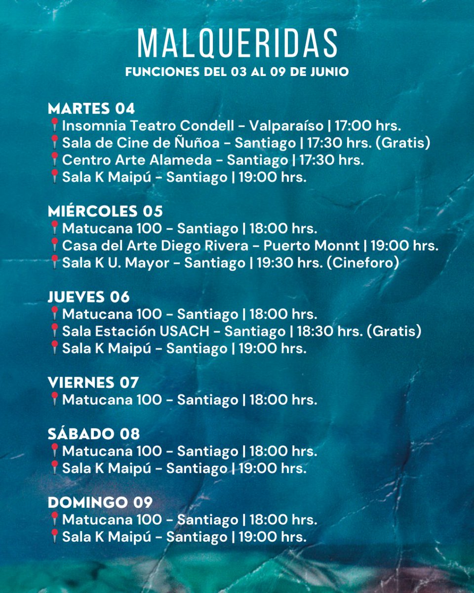 erranteprod's tweet photo. #Malqueridas | Funciones del 3 al 9 de Junio 🎥
🌟 No te quedes sin ver "Malqueridas" el premiado documental ganador de la Semana de la Crítica de Venecia, que reflexiona sobre los significados de la maternidad en cárceles chilenas a través de imágenes registradas con celulares. https://t.co/tHpZT5kciW