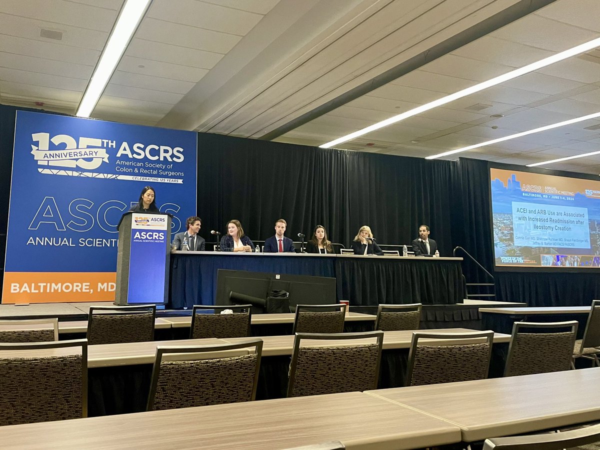 Presenting on ACE inhibitor and ARB use associated with 30-day readmission rate after new ileostomy creation. Have you noticed this in your practice? #ASCRS24 
@OHSUsurgery 
<a href="/ASCRS_1/">ASCRS_1</a>