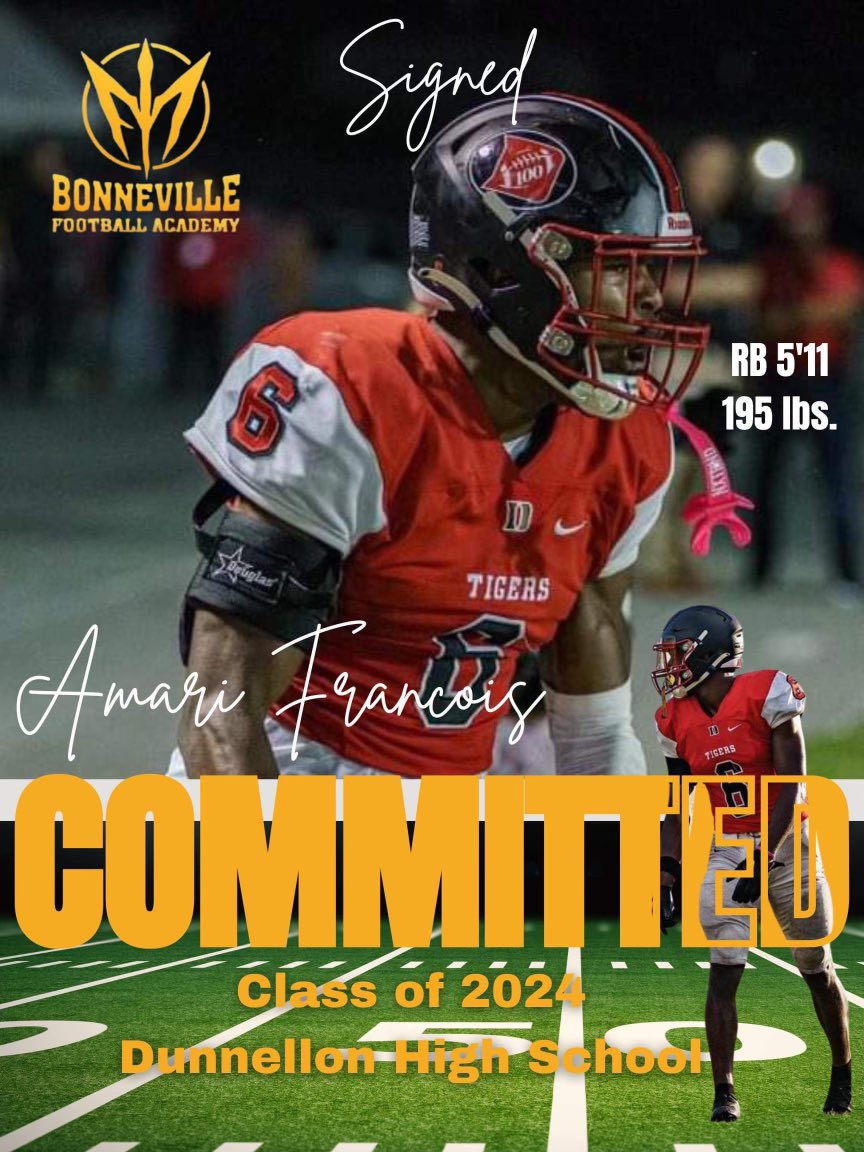 Couldn’t thank coach Bryant enough for giving me this opportunity, extremely bless to say I’m committed to Bonneville football academy <a href="/thecoachsutton/">Tommy Sutton</a> <a href="/Showtime12u/">Maurice jones</a> <a href="/regaswoods27/">Regas Woods</a> @BALL_TOO_HARD10 <a href="/JillElizabethT/">Jill</a>