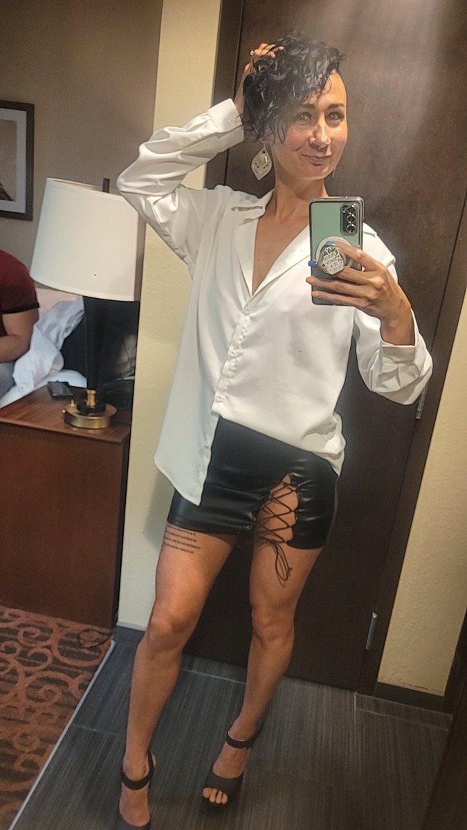 Tatted_pixie_ma's tweet photo. Alternative outfit anyone? #whiteshirt #shortskirt #pixiemom #tattedmom #piercedmom #fitmom #hotmom #mombod #momnightout #nobra https://t.co/bcDRzPUNGc