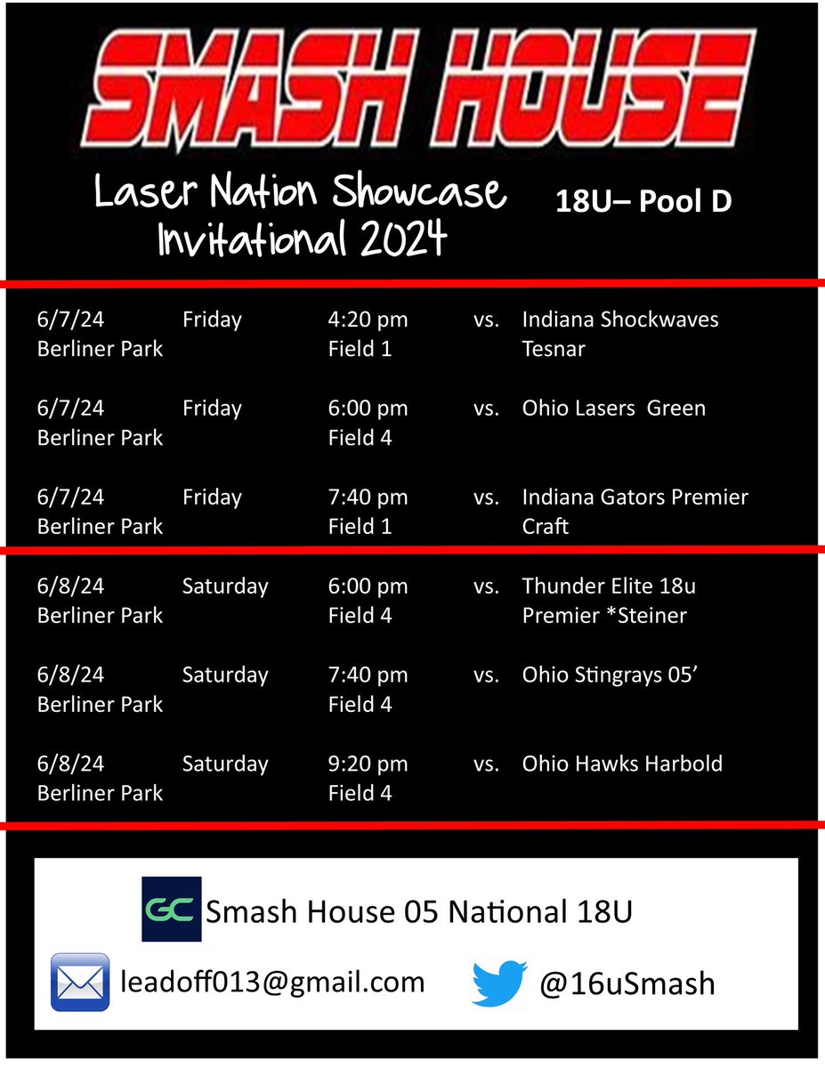 Excited for our first tournament back together this summer <a href="/LaserShowcase/">Laser Nation Showcase</a>! <a href="/firstup13/">chris young</a> <a href="/TransySoftball/">Transylvania Softball</a> <a href="/TransySBCoach/">Shawn Hendrickson</a> <a href="/IUSoutheast/">IU Southeast</a> <a href="/SoftballRio/">RioGrandeSoftball</a> <a href="/asburysoftball1/">Asbury Softball</a> <a href="/LourdesSoftball/">Lourdes Softball</a> <a href="/DubC_Softball/">Wilmington College Softball</a> <a href="/GoddardJarret/">Jarret Goddard</a>