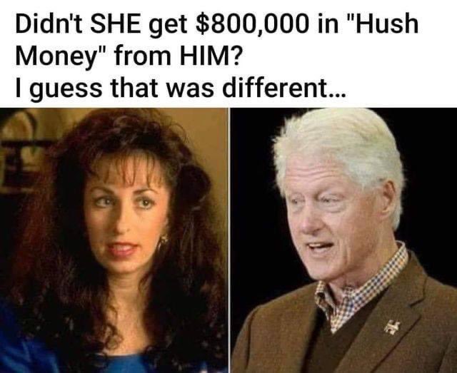 How was this different? Bill Clinton was a Democrat.