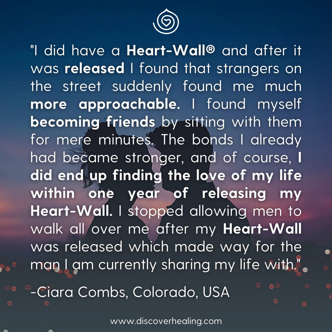 DiscHealing's tweet image. Create deeper connections, open up to love, and invite in more friendships when you release your Heart-Wall. ❤️ Don&apos;t know how? Book a session with an experienced Certified Practitioner today! zurl.co/FwSU #DiscoverEmotionCode #HeartWall