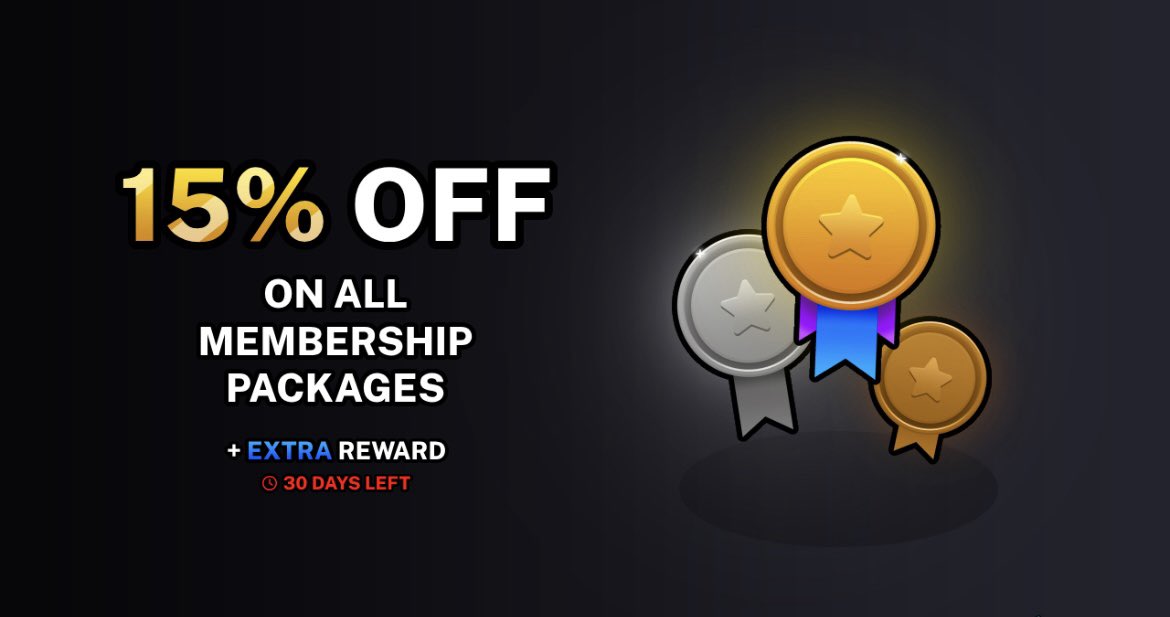 joinbloxcity's tweet image. We&apos;re hosting a special limited-time discount! 🤑

Any user that buys a membership package within the next 30 days gets 15% off and an exclusive rare, donators item only after the 30 day sale period! 

Get started @ bloxcity.com/upgrade today! 👀