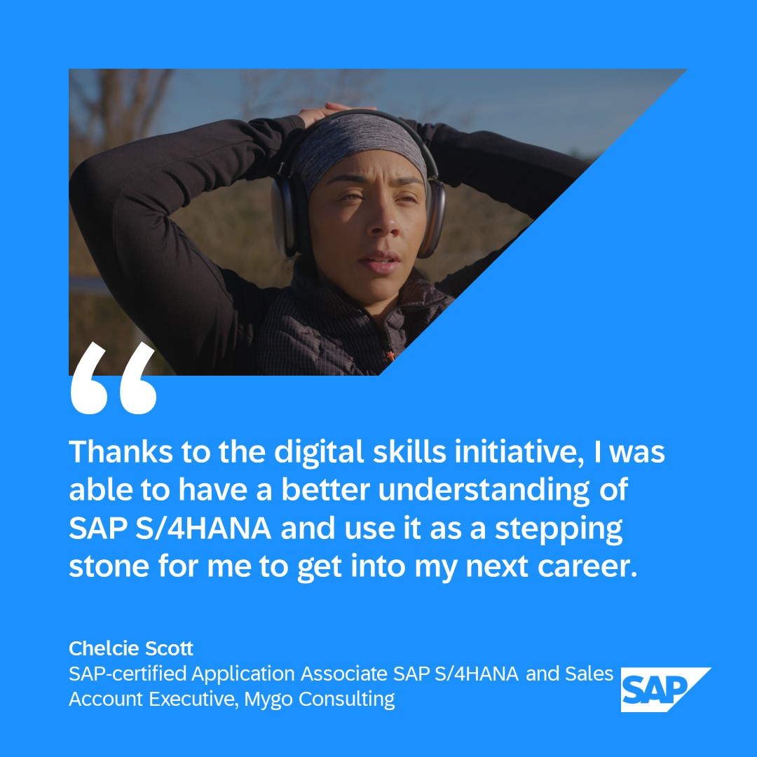 JohnMSAP's tweet photo. Meet Chelcie Scott, a single mother from Atlanta, who knocked down walls with the help of SAP’s digital skills initiative:
https://t.co/qUvRSDeWyn https://t.co/yunxj4leUC
