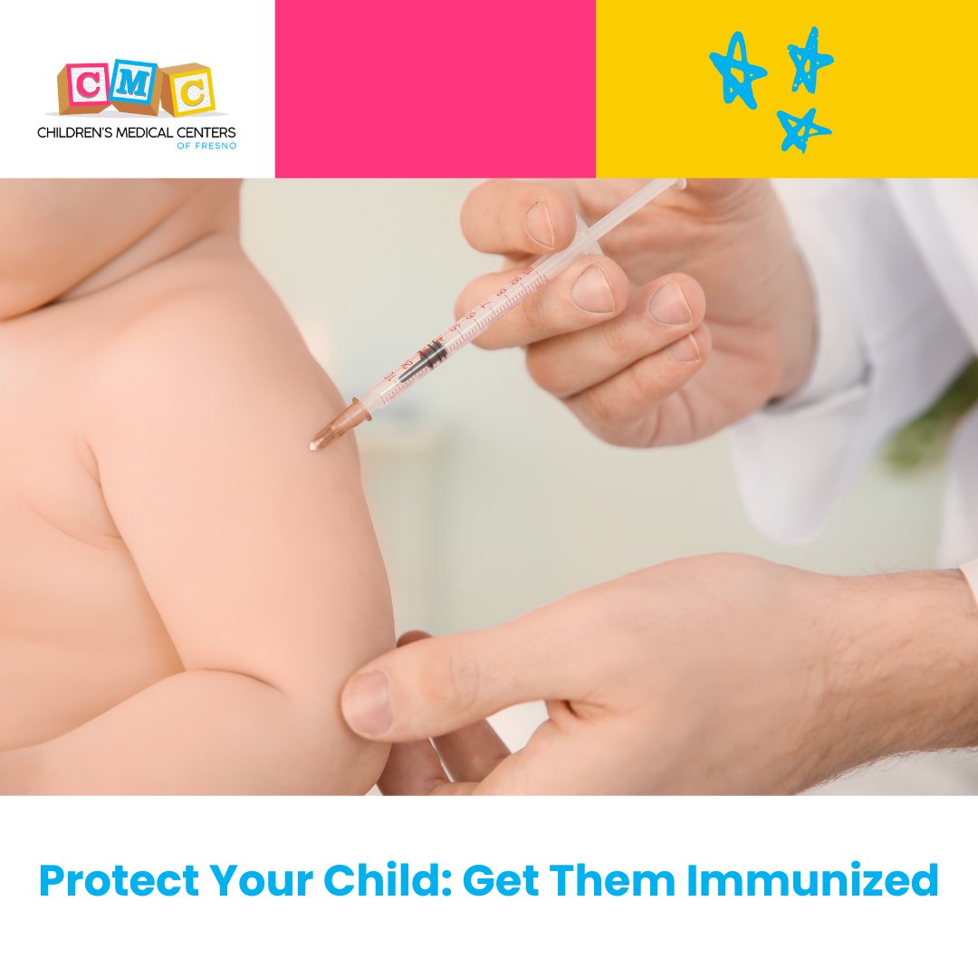 CMCFresno's tweet photo. Immunizations are your child's armor against preventable diseases. Give them the gift of protection. 

Contact us today at (559) 455-1500 or visit us online at https://t.co/QoRaqx8pAy to schedule their vaccination appointment and keep them healthy and thriving. 💪

#Immunizations https://t.co/3WeKWefzL6