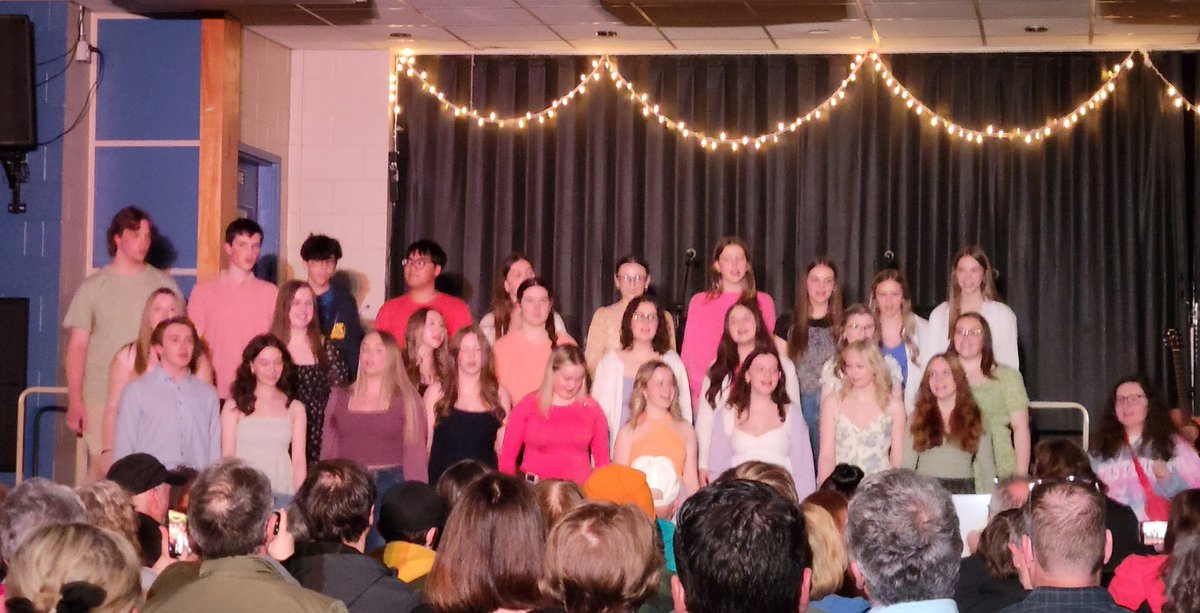 The MPSH Chamber Choir performing at our annual Fine Arts Night.