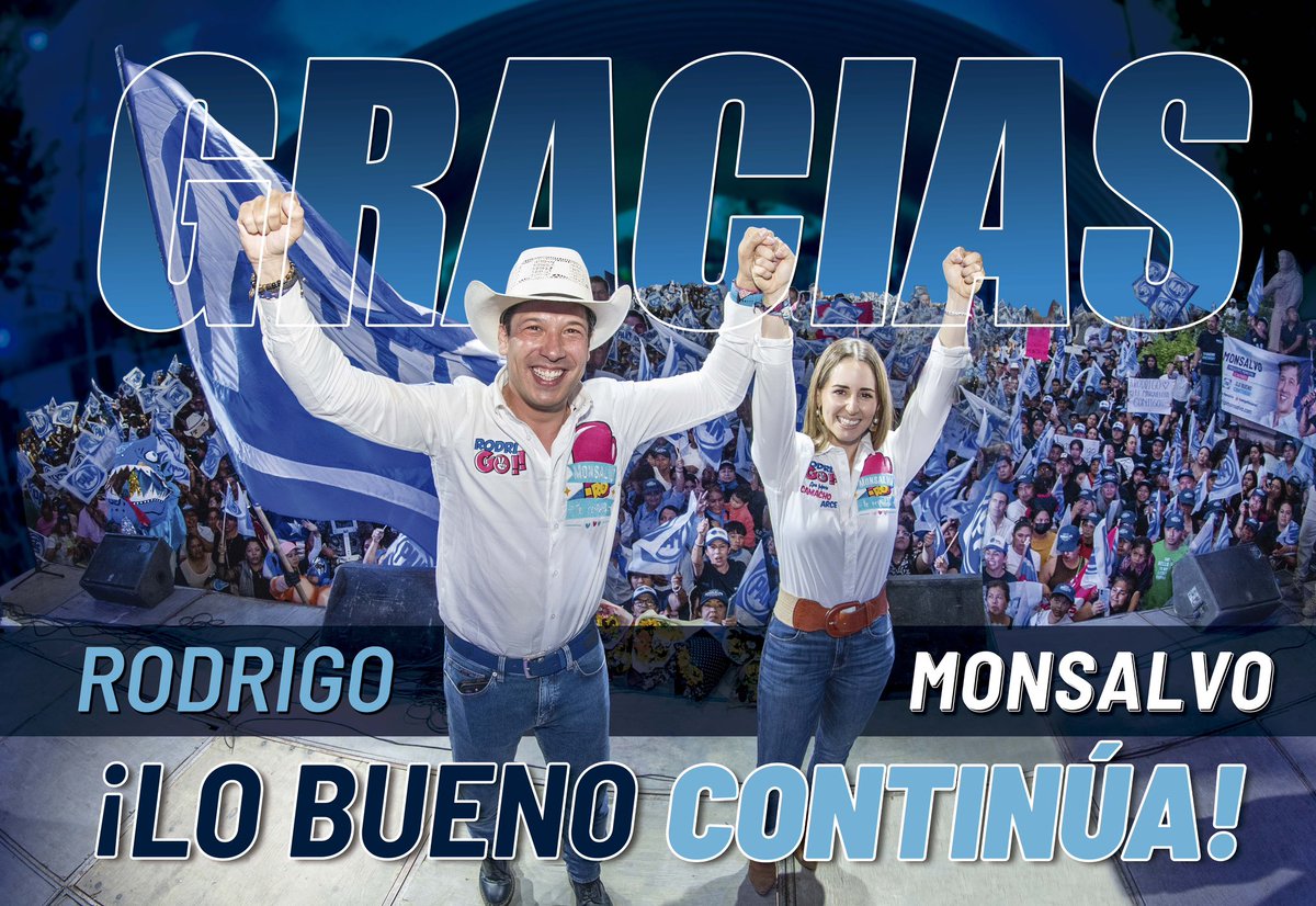 ¡Ganamos con todos, y con todo! 💙

¡Gracias a las y los marquesinos, por su clara confianza en nuestro proyecto! Vamos a continuar trabajando con total convicción por el progreso de #ElMarqués, ¡unidos y fuertes! 💪🏼

#LoBuenoContinua