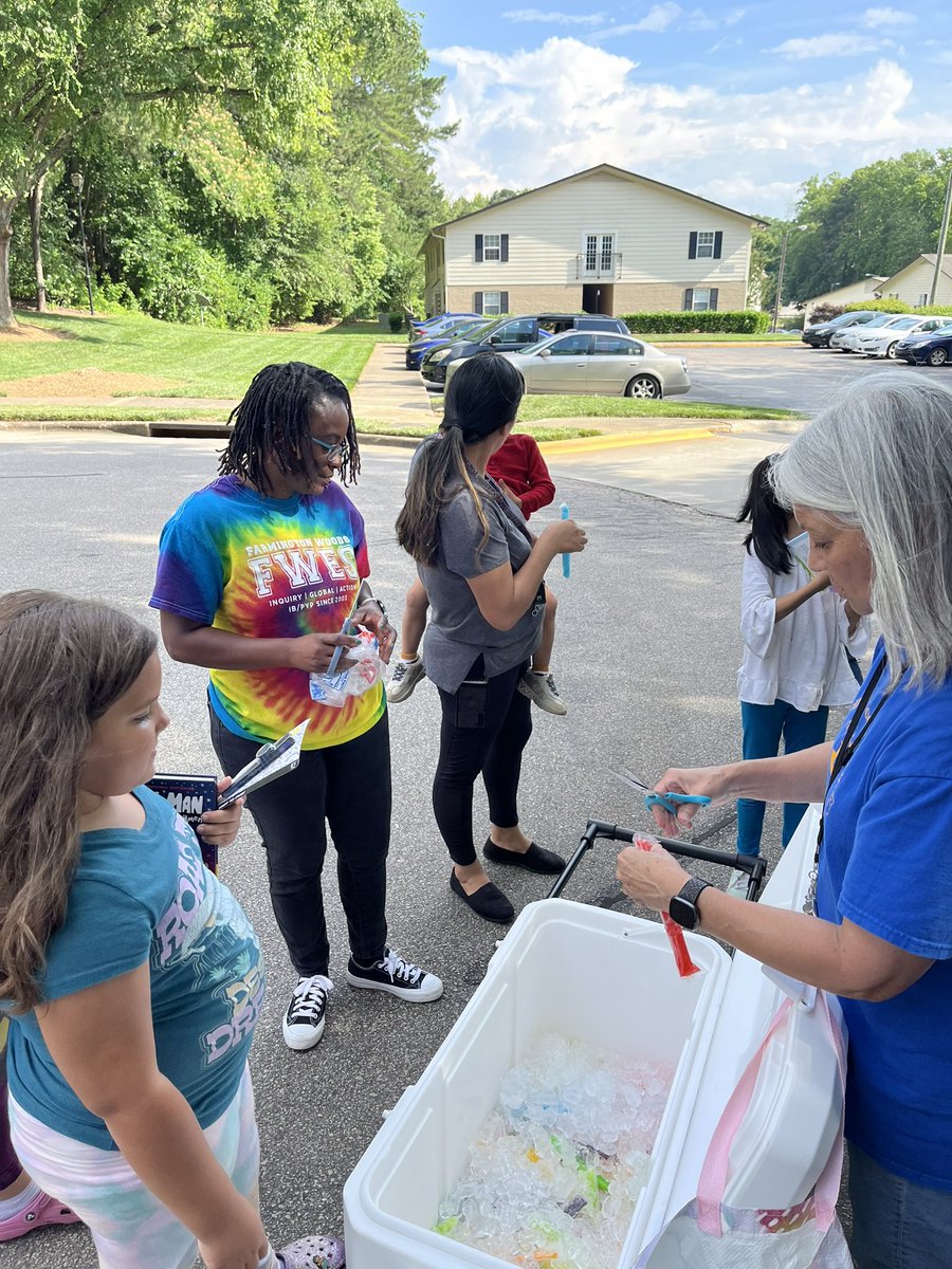 FWESIBPYP's tweet photo. Love taking FWES on the road to our students and families…. Books, summer fun items and popsicles! Along with supply lists and calendars for the grown ups! #fweslearningbyheart❤️ https://t.co/Kyuj93kq4R