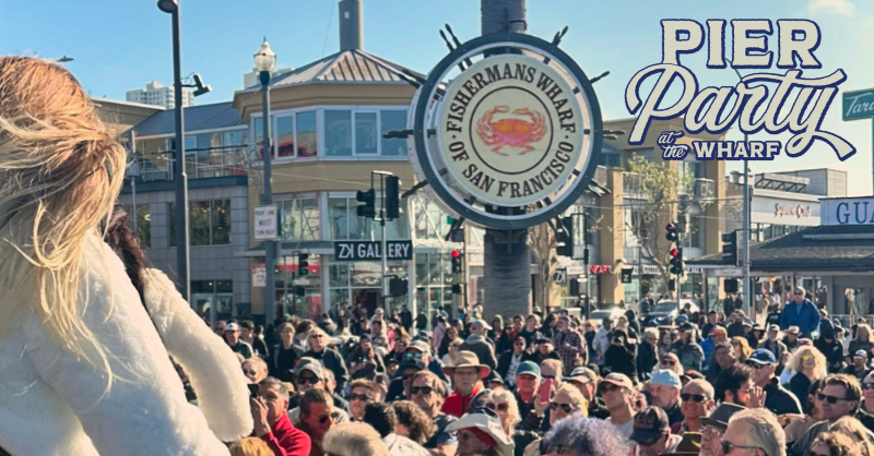 FunCheapSF's tweet photo. Every Saturday until the end of October, come rock the dock in Fisherman’s Wharf! Come rock the dock at Pier Party at the Wharf with a lineup of artists featuring 40 musical acts. For more information, head to https://t.co/ngfTp3vRk3. 🦀 🪩