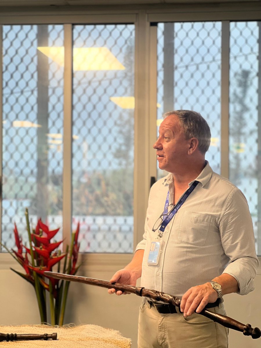 CarlAdams0's tweet photo. 1/2 We are thrilled to announce the official opening of our new @unmigration Office in Vanuatu!
Special thanks to DG Prime Minister's Office, Cherol Ala Lanna, Michael Taurakoto of the UNRCO, and Stuart Simpson, IOM Dep Regional Director for joining with us to celebrate the day https://t.co/26JWmunUgA