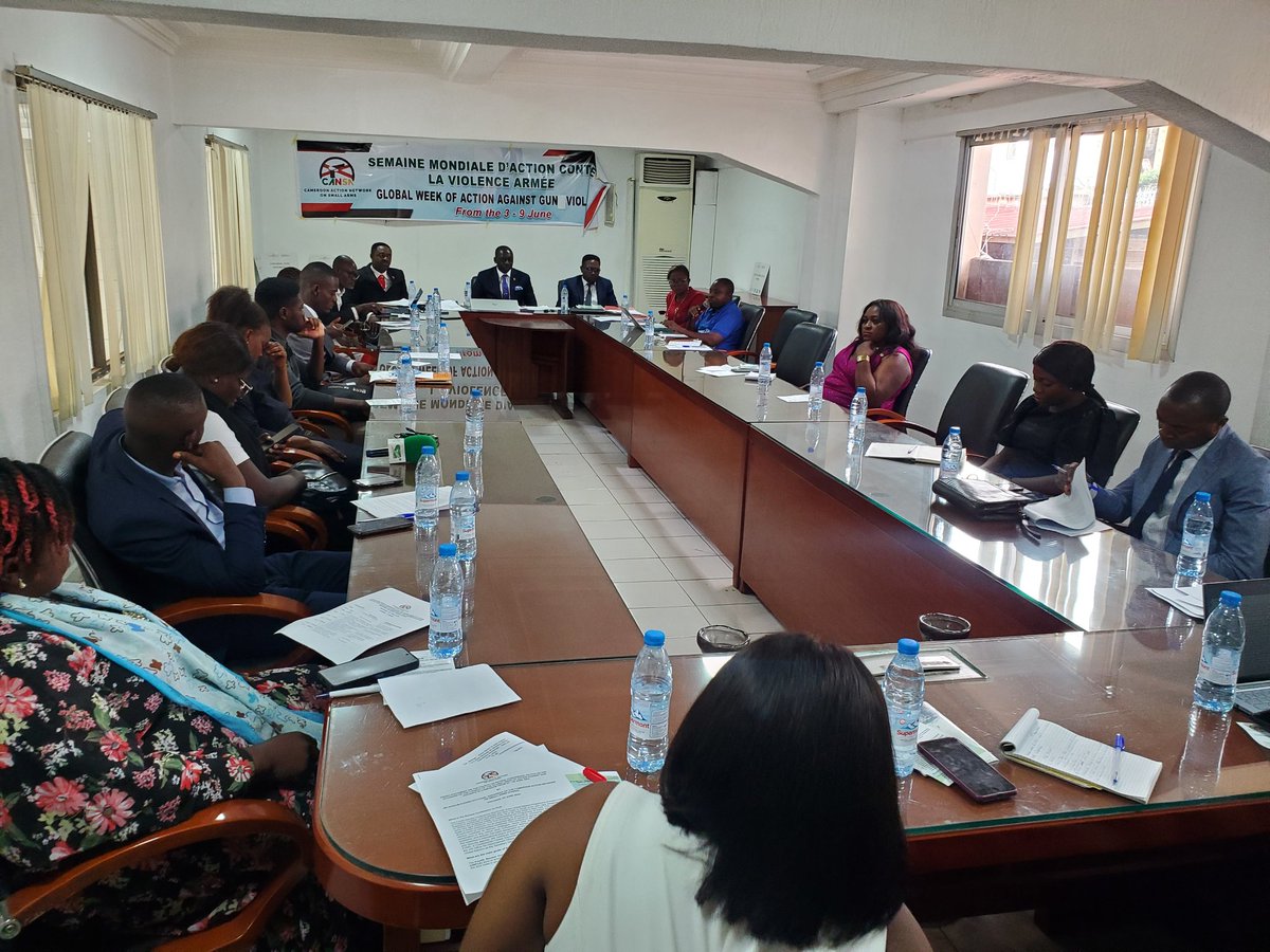 During the launching Press Conference on the global week of action on gun violence, CANSA called gov'nt of cameroon to fast track the adoption of the text of application for 2016 law on arms &amp; ammunitions, &amp; to create a NatCom to improve on fight against SALW